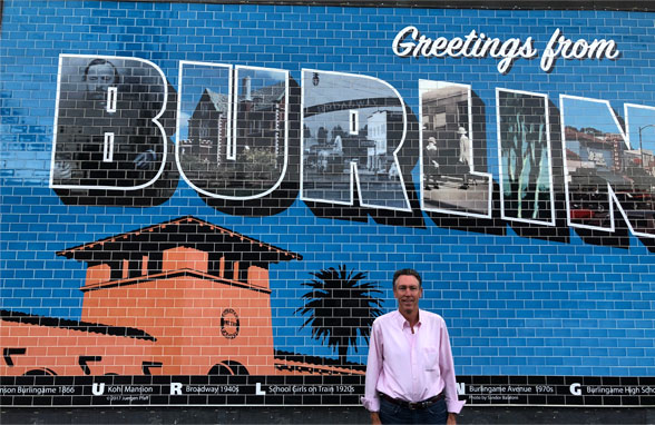 Greetings from Burglingame mural