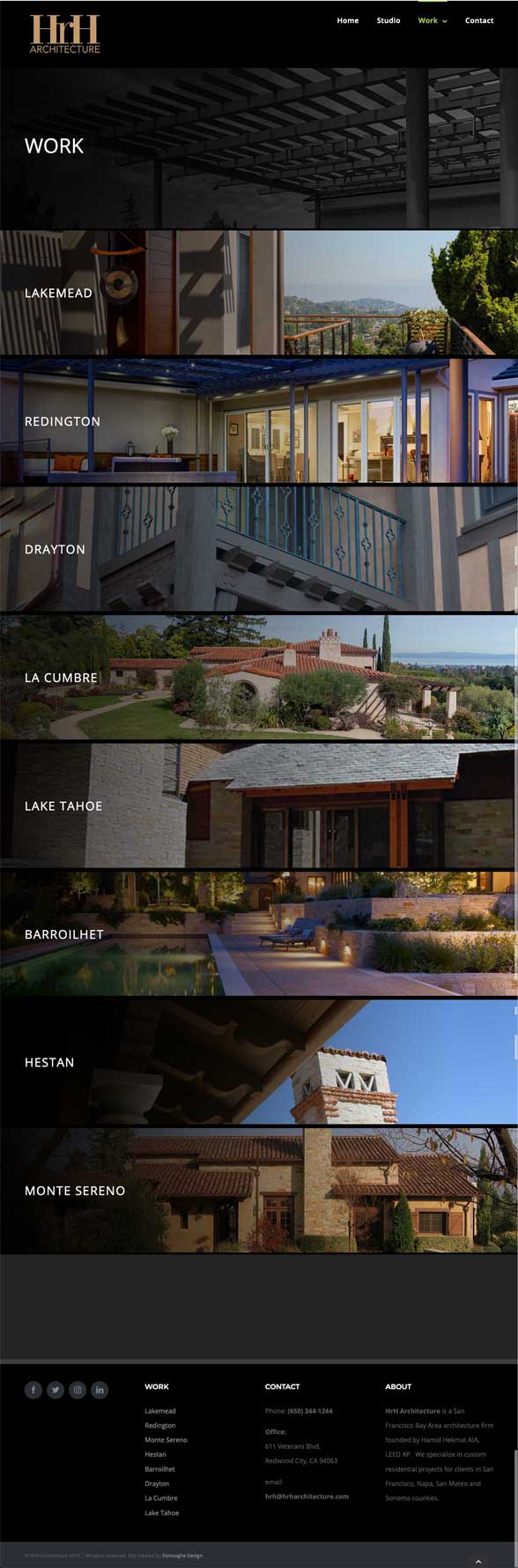 HRH Architecture Work Projects